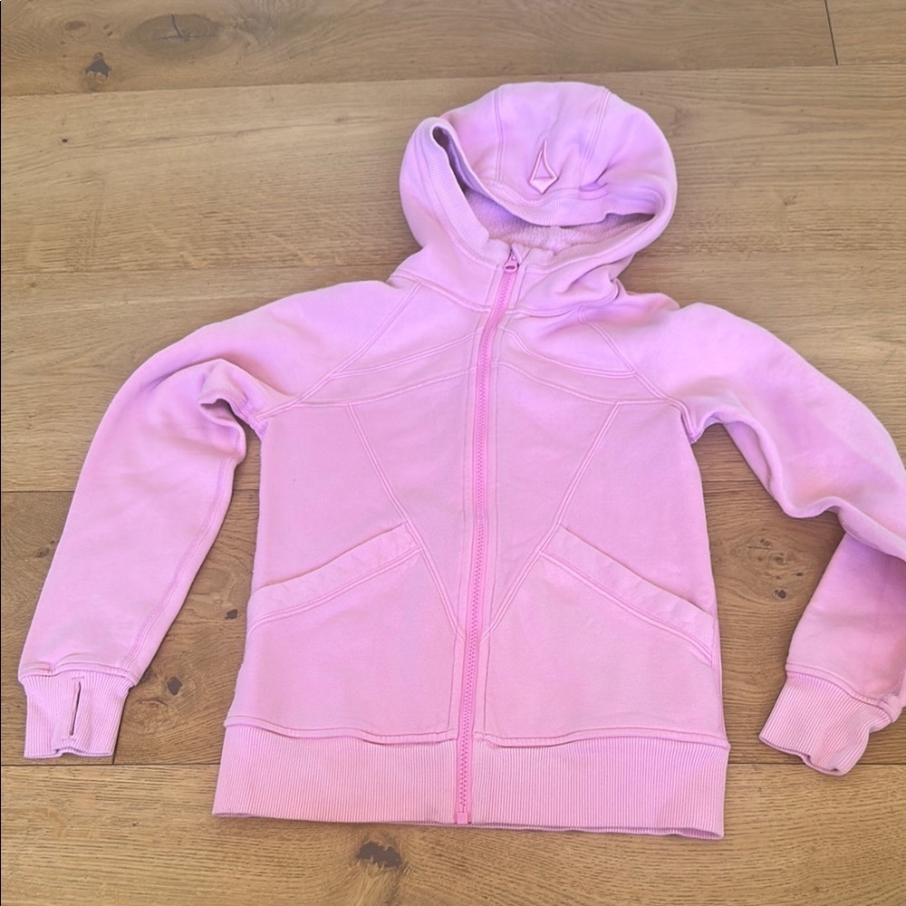 Ivivva girls lululemon scuba sweater hoodie pink Kids Pink Hoodie 8Y